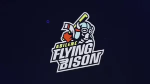 abilene flying bison logo for mid america league baseball team