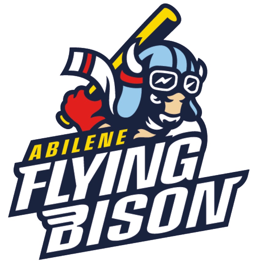 abilene flying bison mid america league baseball team logo