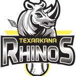 texarkana rhinos logo for mid america league baseball team