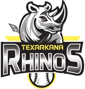 texarkana rhinos logo for mid america league baseball team